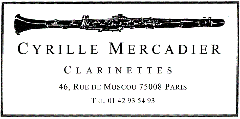 Logo Cyrille Mercadier,n réparateur de clarinette